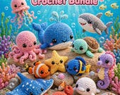 200+ Ocean Amigurumi Crochet Patterns PDF | Sea Creatures Plush | Beginner Friendly | Digital Download