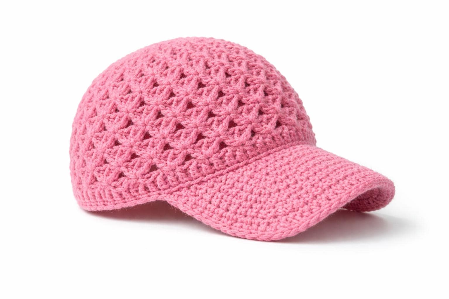 Crochet Lace Baseball Cap Pattern PDF | Star Stitch Hat Tutorial ...