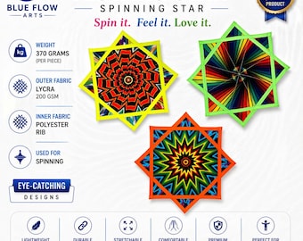 Flowing Star Spinning Toy: Professional Rave Prop for Flow