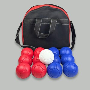 Boccia Balls Set - Hand Sewn (Set of 13) Blue FlowArts