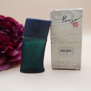 Zeldzaam Parfum  KENZO pour Homme - Originele Eerste Versie - Heren Eau de Toilette Splash 5 ml / 0.17 fl.oz. Vintage 1990s