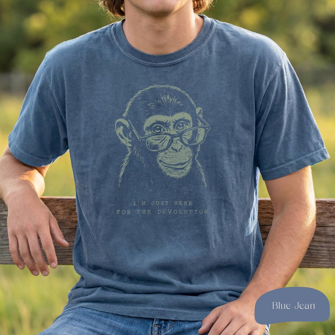 Sarcastic Monkey Shirt, Science Teacher Gift, Nihilistcore Retro Nerd ...