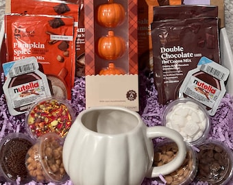 Hot Cocoa Care Package, Hot Cocoa Set, thinking of you, care package, Hot Cocoa Bar, Pumpkin, Halloween