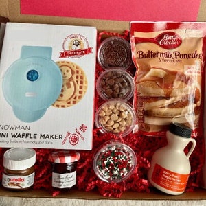 Pancake Set, Breakfast in Bed, Christmas Breakfast, Waffles, Waffle Gift Set, Holiday Breakfast image 1