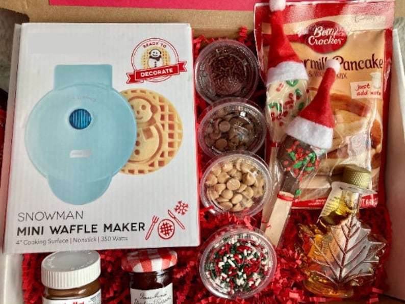 Pancake Set, Breakfast in Bed, Christmas Breakfast, Waffles, Waffle Gift Set, Holiday Breakfast image 2