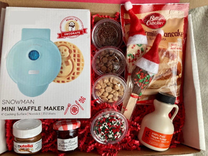 Pancake Set, Breakfast in Bed, Christmas Breakfast, Waffles, Waffle Gift Set, Holiday Breakfast image 5