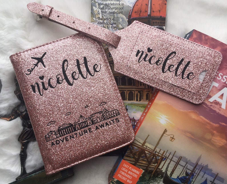Glitter Passport Cover Dubai Passport Passport Cover Travel Etsy