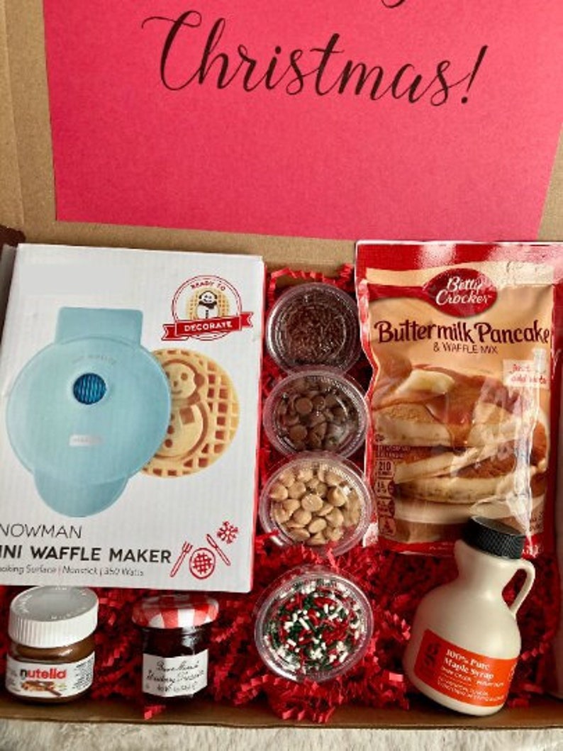 Pancake Set, Breakfast in Bed, Christmas Breakfast, Waffles, Waffle Gift Set, Holiday Breakfast image 1