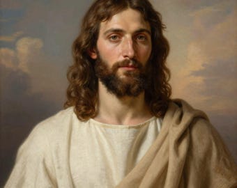 Jesus Christus Wand Kunst druckbare, christliche Wanddekor, Renaissance Jesus Porträt, religiöse Wandkunst, Bibel Kunstdruck, christliches Geschenk