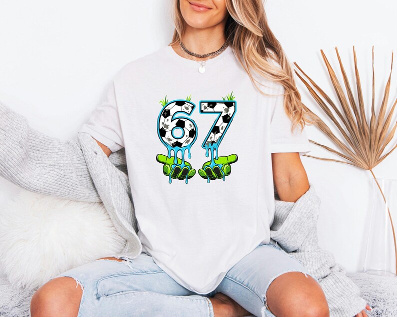 Soccer 67 Meme Shirt, Gen Alpha Drip Tee, Funny Goalkeeper Apparel - Etsy