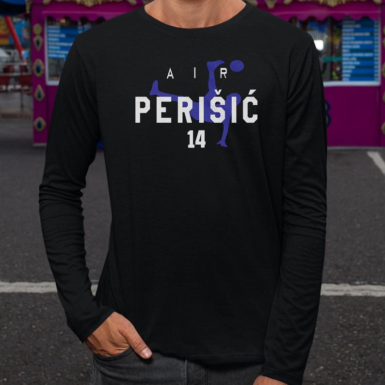 Air Perišić #14 Animated Style Soccer Graphic Tee, 2026 World USA Tournament Inspired, Croatia Star Player Football Gift Unisex T-Shirt image 6