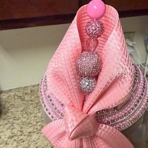 Silver and Pink Derby Hat - Etsy display picture 1