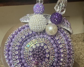 Multi Purple Double  Fascinator