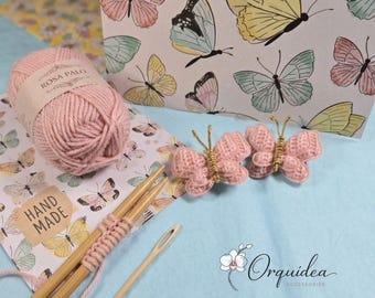 Handmade Crochet Butterfly Hair Clips, Woven Butterfly Hair Pins, Children's Accessories, and Gifts for Her