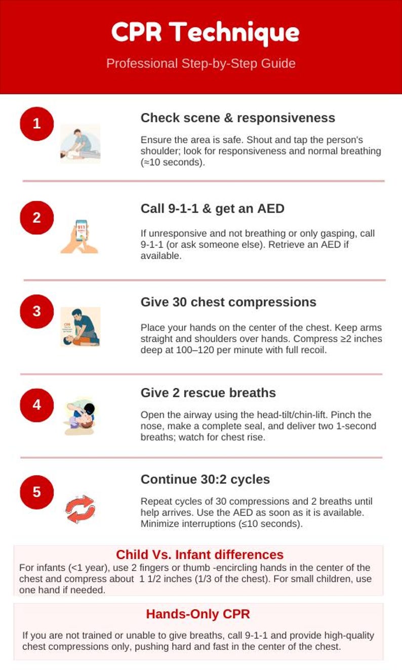Adult CPR Poster 