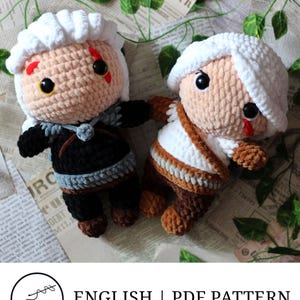 5in1 Crochet Pattern PDF Bundle | Dark Fantasy Monster Hunter & Sorceress Amigurumi