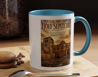 Taza de la Iglesia del Santo Sepulcro / Taza de café "Él no está aquí, ha resucitado"