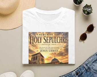 Camiseta «Él no está aquí, ha resucitado» / Iglesia del Santo Sepulcro, Fe Pascual