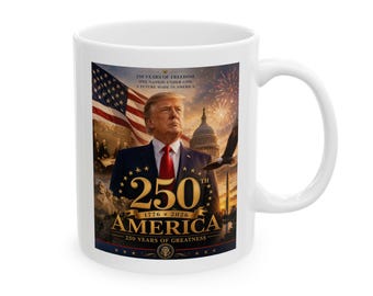 Taza patriótica de 250 años de libertad / Bandera de EE. UU. del sequinquincentenario Águila Capitolio