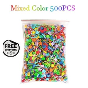 Locking Stitch Markers for Knitting Crochet, Plastic Safety Stitch Markers, Crochet Hook Markers