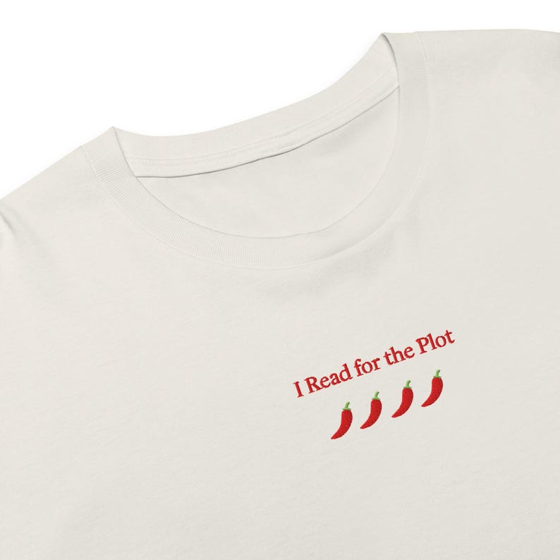 I Read for the Plot Crop Top (Light Colors) | Spicy Booktok Shirt | Romantasy Reader Tee | Fantasy Book Lover Shirt
