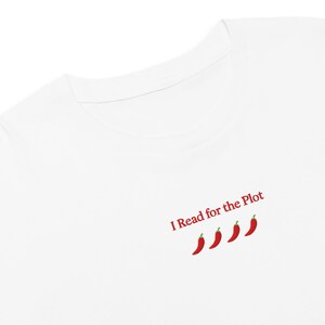I Read for the Plot Crop Top (Light Colors) | Spicy Booktok Shirt | Romantasy Reader Tee | Fantasy Book Lover Shirt