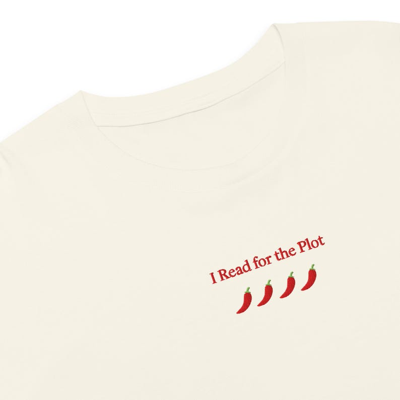 I Read for the Plot Crop Top (Light Colors) | Spicy Booktok Shirt | Romantasy Reader Tee | Fantasy Book Lover Shirt