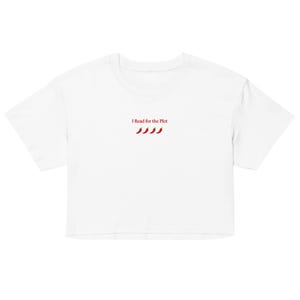 I Read for the Plot Crop Top (Light Colors) | Spicy Booktok Shirt | Romantasy Reader Tee | Fantasy Book Lover Shirt