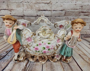 Vintage Italian Capodimonte Lamp Base - Etsy