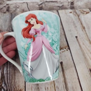 Disney Ariel Little Mermaid Princess Porcelain Coffee Tea Mug Cup Retired VTG 画像 4