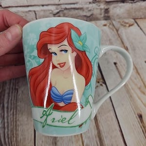Disney Ariel Little Mermaid Princess Porcelain Coffee Tea Mug Cup Retired VTG 画像 2