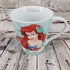 Disney Ariel Little Mermaid Princess Porcelain Coffee Tea Mug Cup Retired VTG 画像 1