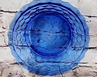 Vintage Cobalt Blue Shirley Temple 6.5" Bowl