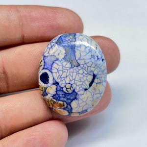 AA+ Natural Cobra Jasper Cabochon 49 Ct 32x27x7 mm | Pattern Jasper Pendant Stone | Oval Cobra Jasper Gemstone for Jewelry Making