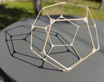 Dodecahedron Kit – 3D Puzzle for Adults | Buildable Geometry Model | STEM Toy | No Instructions Needed