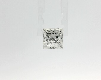 100% Authentic GIA Princess/Square Cut Natural Diamond.  1.30ct - F - VS2.  WYSIWYG