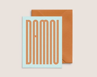 Damn  |  Letterpress Card