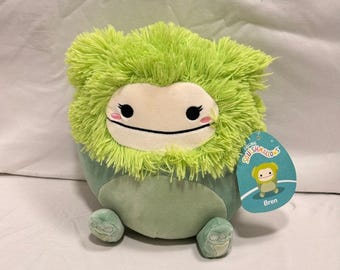 Squishmallows 8 Inch Bren the Bigfoot Green Plush Toy S7 #1804 NEW NWT