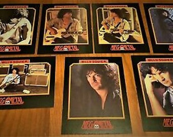 Billy Squier-Trading Card Set Official Licensed-Authentic-Impel Vtg Near Mint!