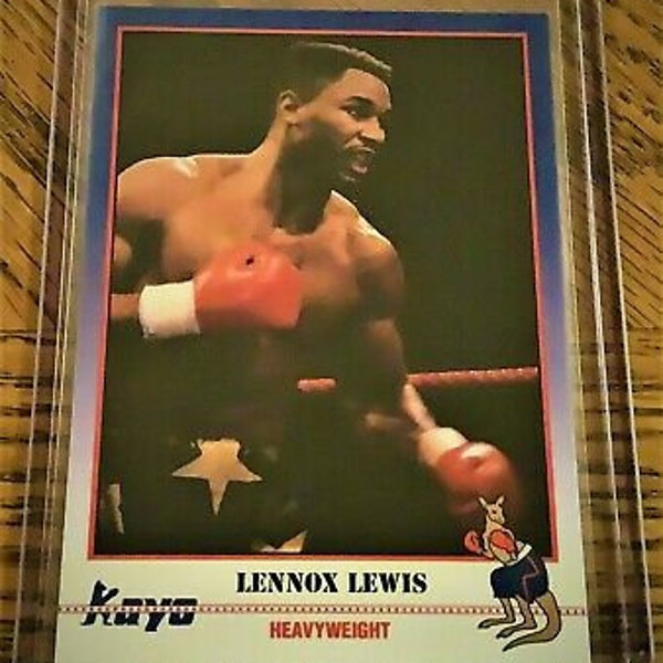 Lennox Lewis #68 1991 KAYO BOXING Trade Card Mint Just Opened!