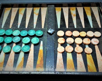 Lady Stone Mill-Backgammon Stone 21x7mm-Black