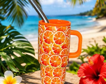 Oranje Fruit Design Minibeker Beker 4oz