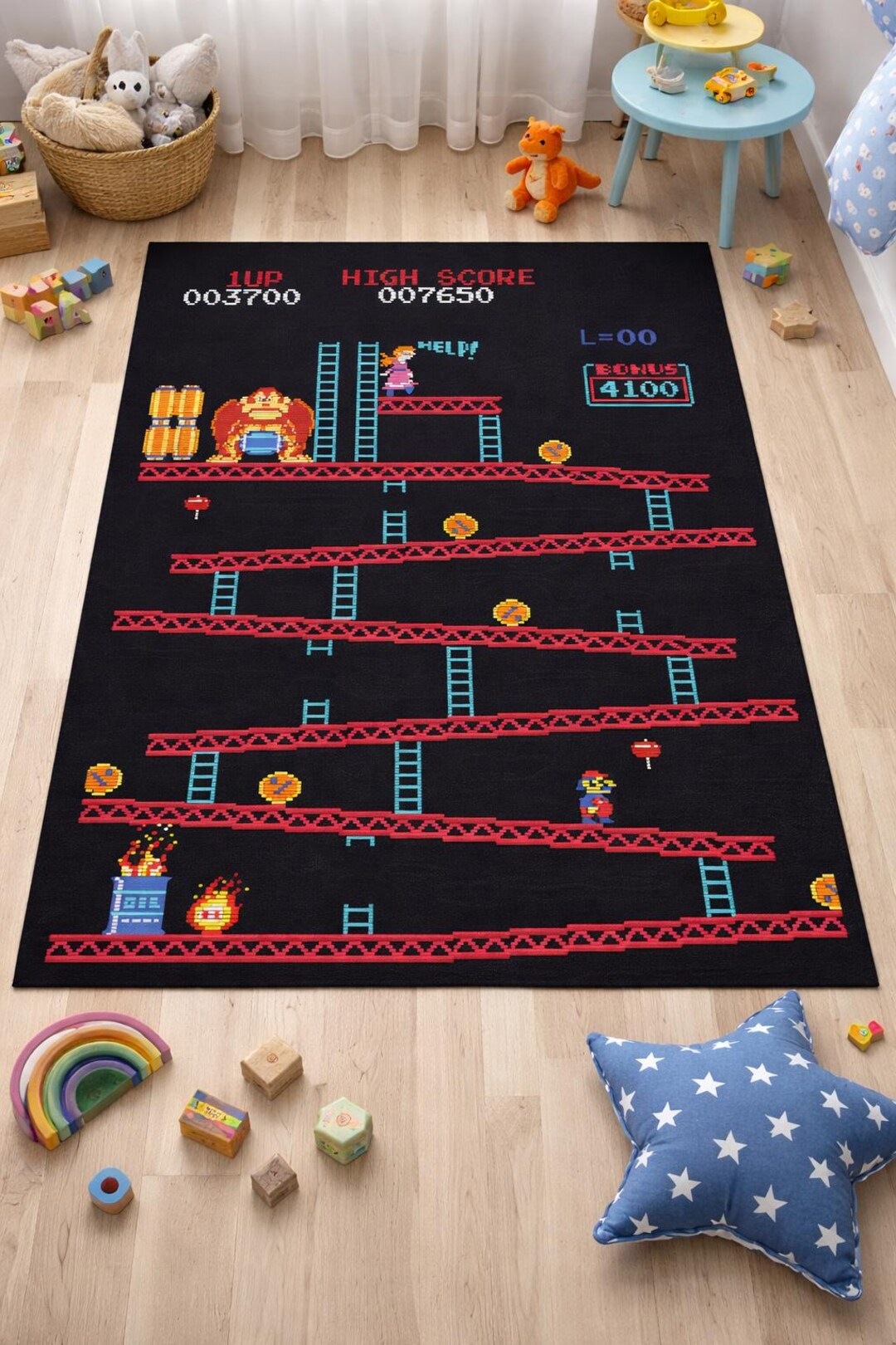 8 Bit Rug Retro Arcade Rug – Pixel Game Carpet, 8 Bit Nostalgia Gaming Mat - Etsy ...