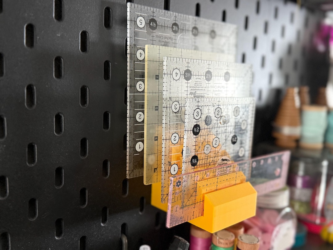 Quilting Ruler Holder (pegboard) - Etsy
