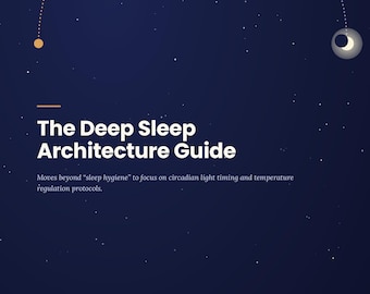 Deep Sleep Guide PDF Circadian Rhythm & Temperature Protocol Printable Insomnia Help Sleep Hygiene Ebook 50-Page Digital Download