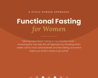 Intermittierendes Fasten für Frauen, Ratgeber Zyklus ihrer Zeit, Fastenfasten PDF Hormone Balance Menstruationszyklus Ebook Digitaler Download Printable