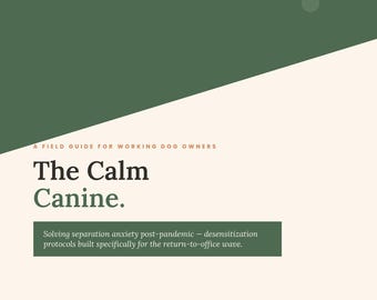 Hund Trennungsangst Training Anleitung PDF | Kehre zu Office Desensibilisierungsprotoll zurück | Druckbare Welpen Angst Arbeitsbuch | Digitaler Download