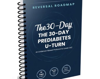 Prediabetes Diet Plan PDF | 30 Day A1C Reversal Guide | Diabetes Prevention Printable | Blood Sugar Reset Meal Plan | Digital Download
