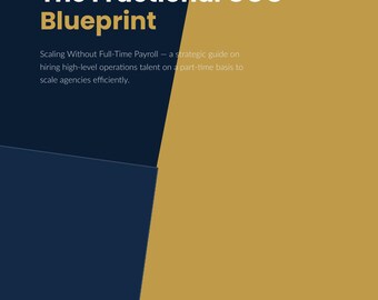 Fractional COO Guide PDF | Agency Operations Playbook & Business Scaling Ebook | Instant Download for Founders, Consultants Coaches