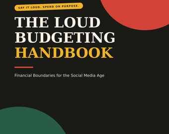 Laute Budgetierungs-Handbuch Druckbare Haushaltsplaner PDF Arbeitsmappe Rat für finanzielle Grenzen Sofort-Download